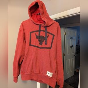 UA Project Rock Heavyweight Terry Cotton Hoodie L